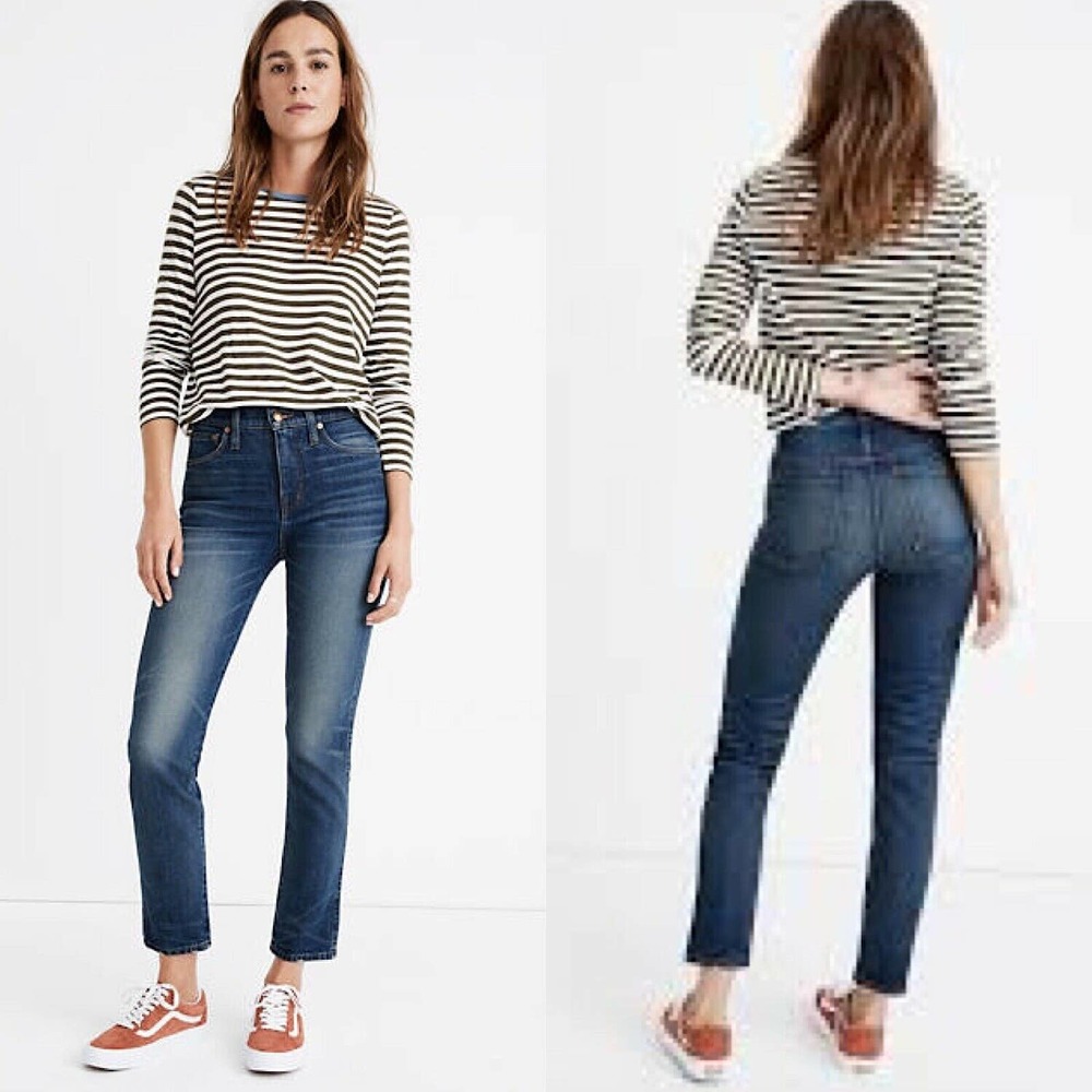 Madewell Rivet & Thread High Rise Stovepipe Jeans Sz 29 Slim Straight Limited Ed